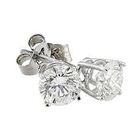 0.50 Carats Round Genuine Diamond Stud Earring