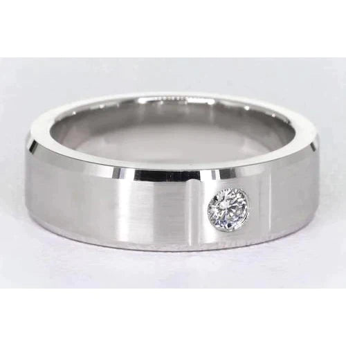 0.50 Ct Men's Single Real Diamond Ring