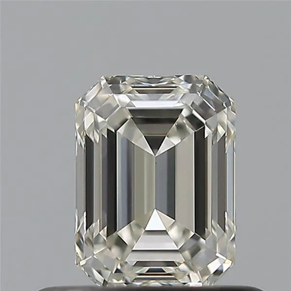 Fine Emerald Emerald Cut Diamond in Gold – main view