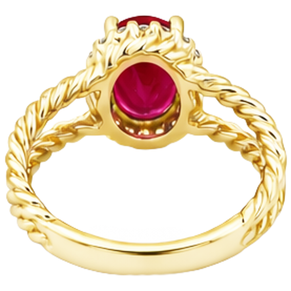 1.16 Carats Natural Earth Mined Diamond ( Not Lab Grown ) Ruby Gemstone Ring Oval White Gold 14K
