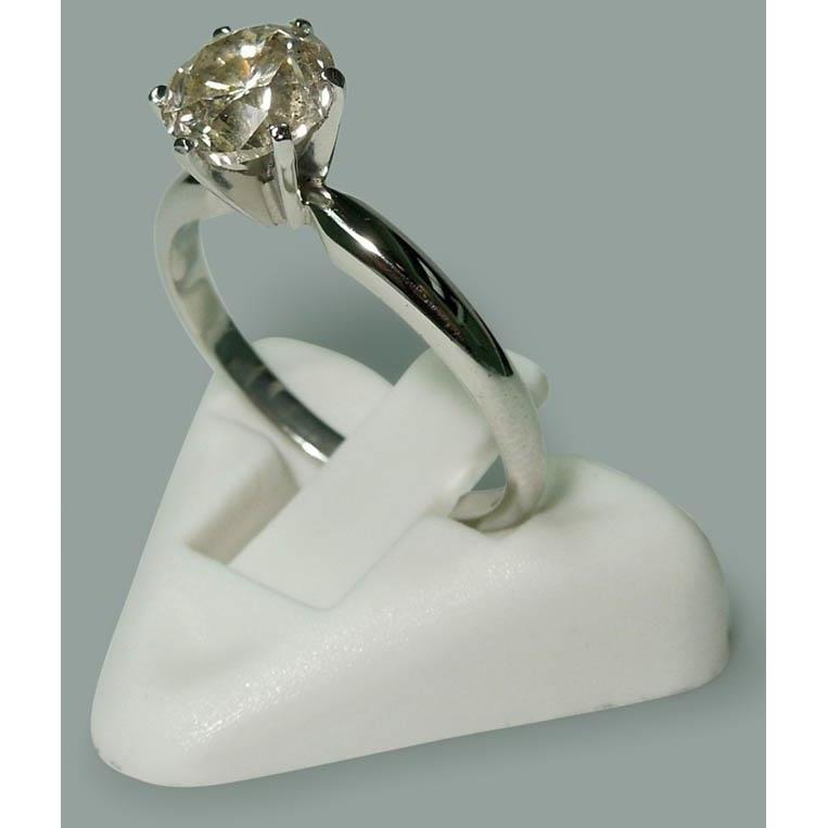 1.50 Carat Round Real Diamond Solitaire Engagement Ring Jewelry
