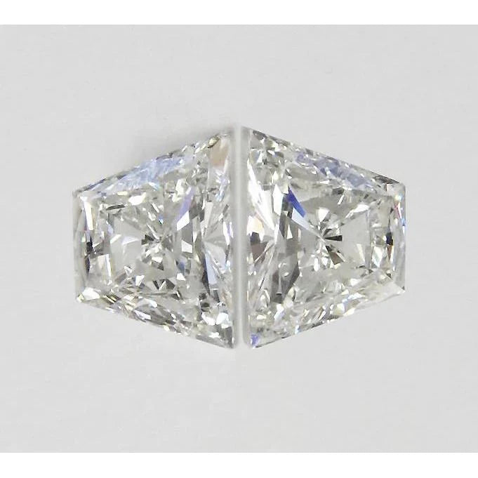 1.50 Carats G VVS1 Trapezoids Cut Loose Diamond Pair