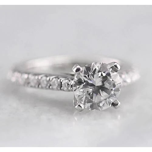 1.50 Carats Natural Solitaire Ring With