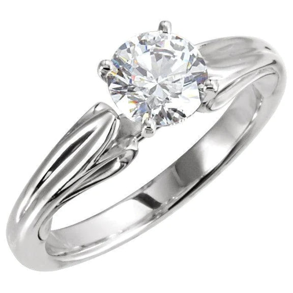 1.50 Carats Round Brilliant Real Diamond Ring