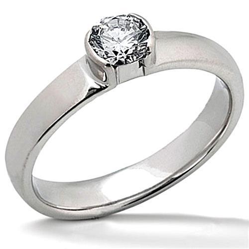 1.50 Ct. Genuine Diamond Solitaire White Gold Ring