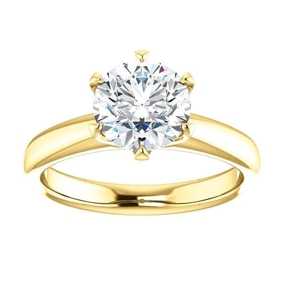 1.50 Ct. Round Brilliant Natural Yellow Gold
