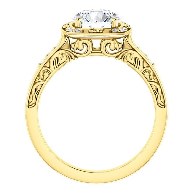 1.65 Ct. Round Brilliant Real Diamonds Anniversary Ring Jewelry - Halo Ring-harrychadent.ca