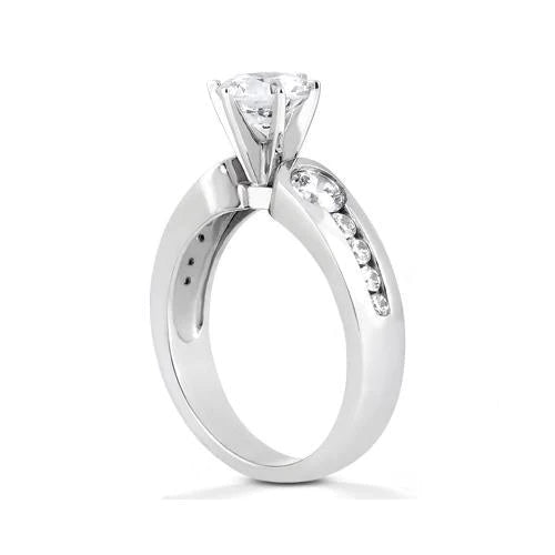 1.75 Ct. Real Diamonds Three Stone Ring Engagement White Gold Jewelry