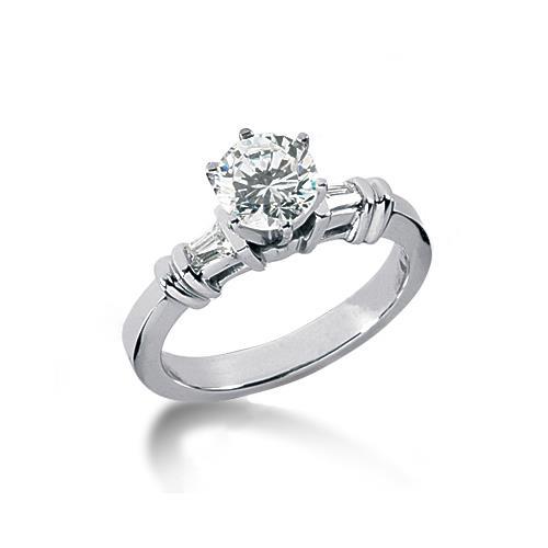 1.85 Ct. Real Diamonds Anniversary Ring 3 Stone Gold Ring