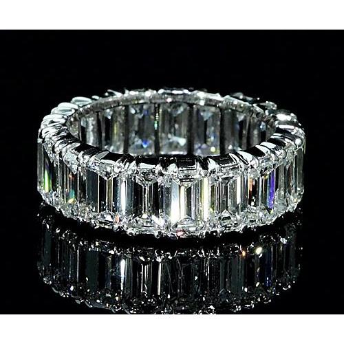 10 Carat Eternity Emerald Lab Grown Diamond Band