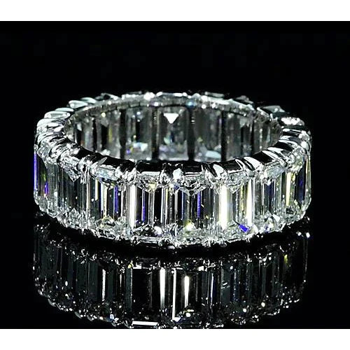 10 Carat Eternity Emerald Lab Grown Diamond Band