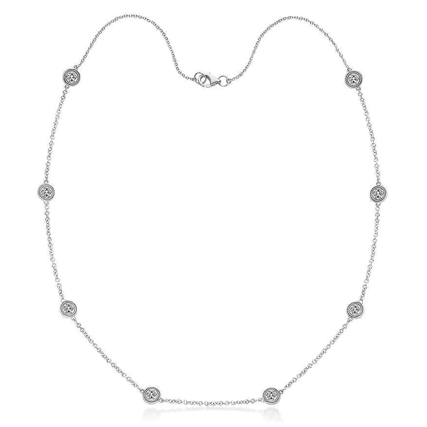 14K Gold Real Diamond Chain Necklace
