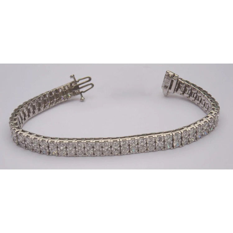 15 Carats Real Lab Grown Diamonds Tennis Carpet Bracelet Vs Jewelry