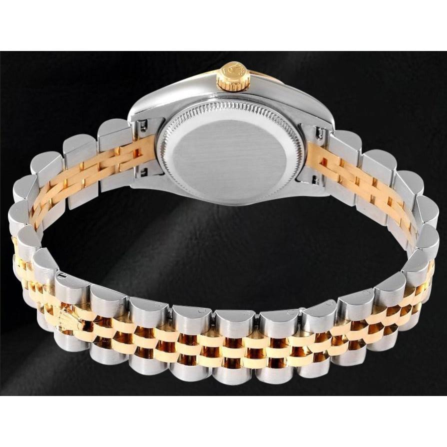 179173 Lady Rolex Datejust Black Diamond Dial Year 2012 Hidden Clasp