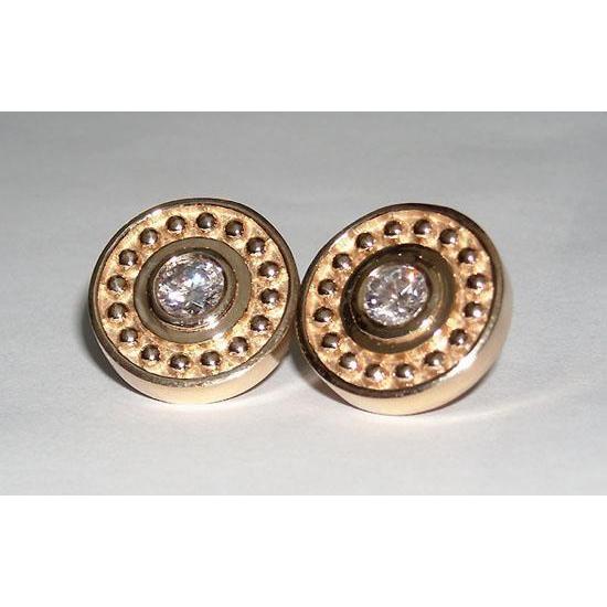1 Carat G SI1 Antique Style Natural Diamond Stud Earring