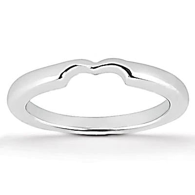 1 Carat Heart Cut Real Diamond Engagement Band Set Solitaire Ring