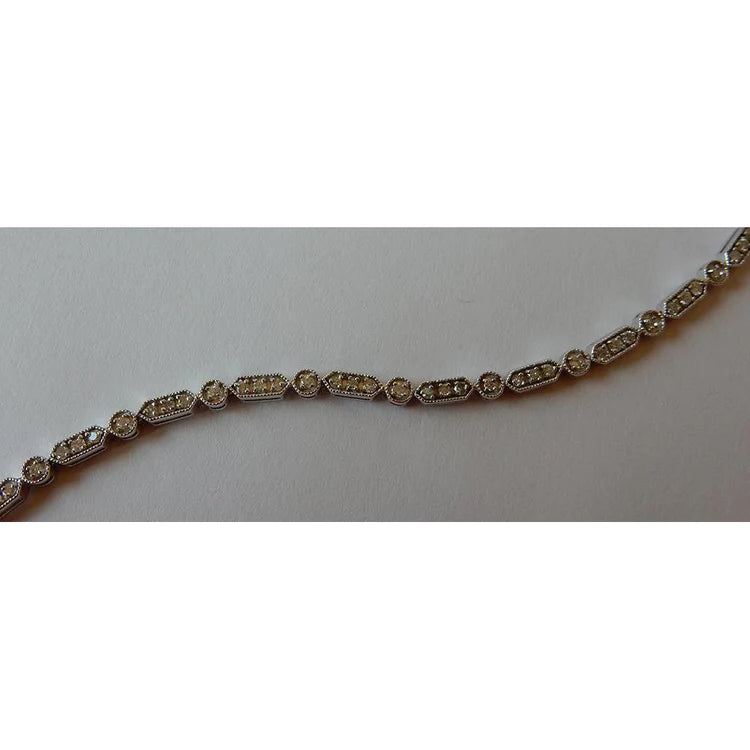 1 Carat Real Diamond Bracelet White