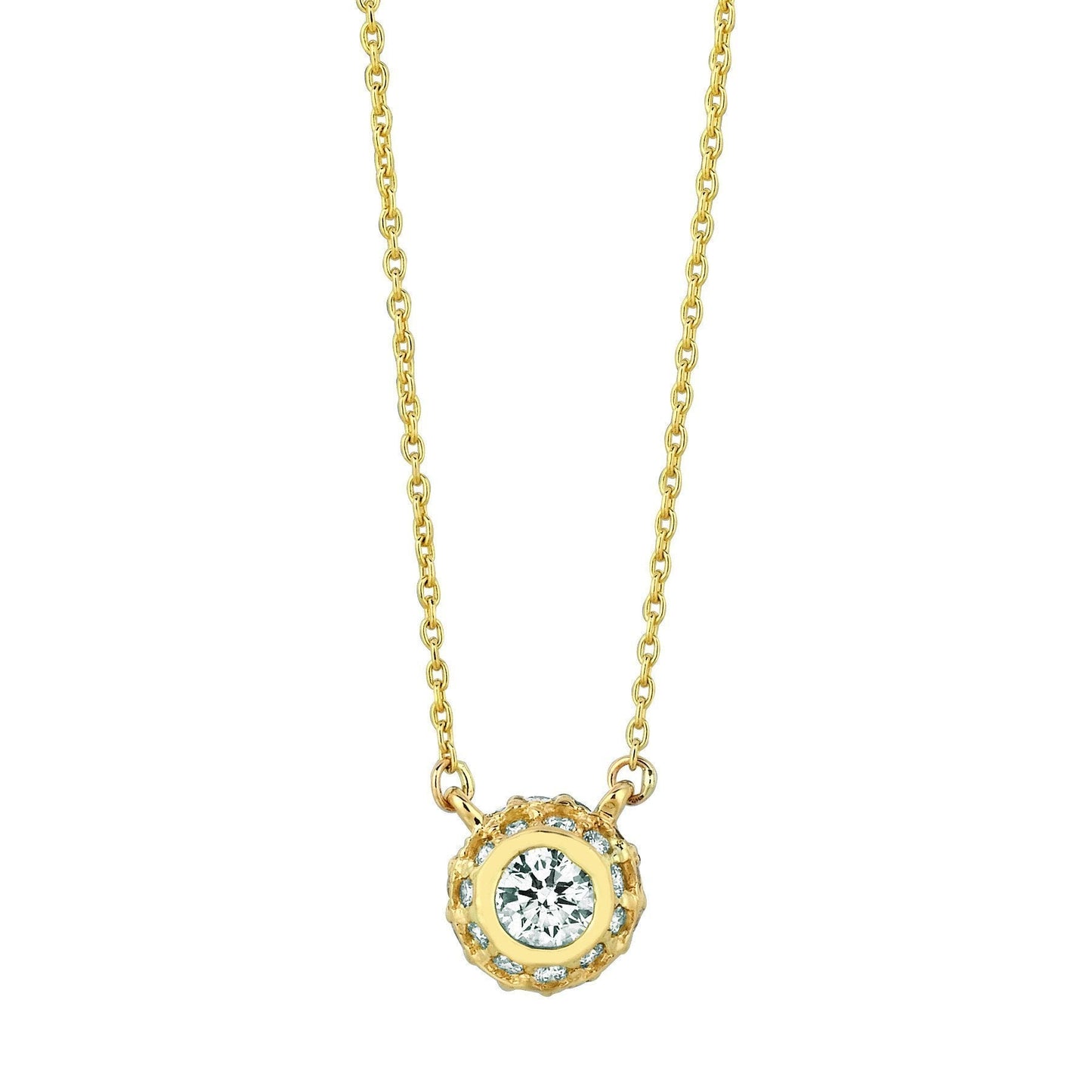 1 Carat Real Diamond Pendant White Gold 14K