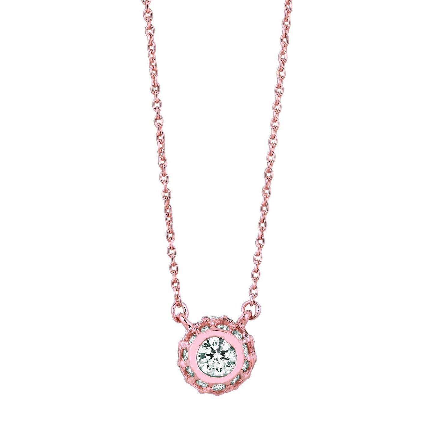 1 Carat Real Diamond Pendant White Gold 14K