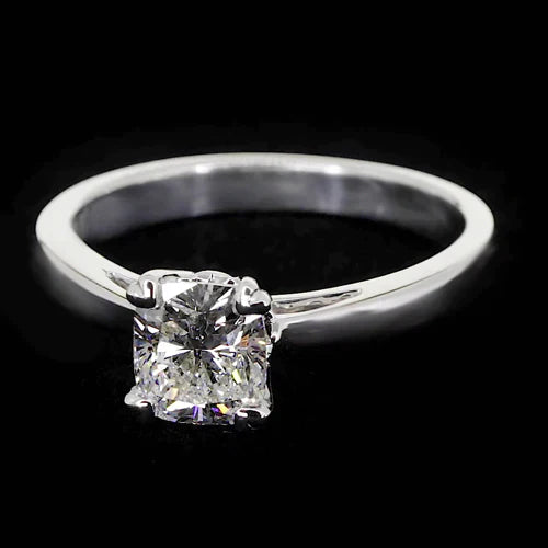 Sparkling Radiant Genuine Diamond Ring