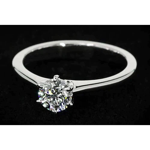 1 Carat Thin Band Real Diamond Ring