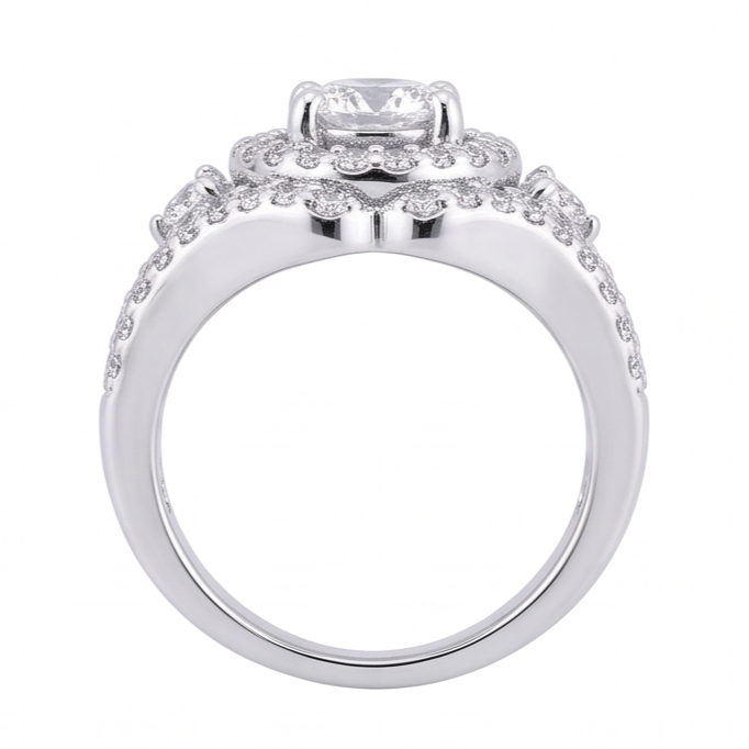 2.72 Ct. Big Real Natural Earth Mined Diamond ( Not Lab Grown ) Ring White Gold Anniversary Jewelry
