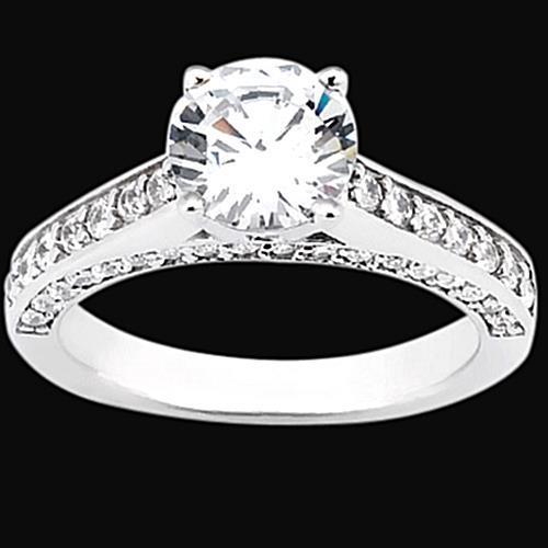 2.01 Carat Natural Diamonds Ring With Accents Jewelry White Gold