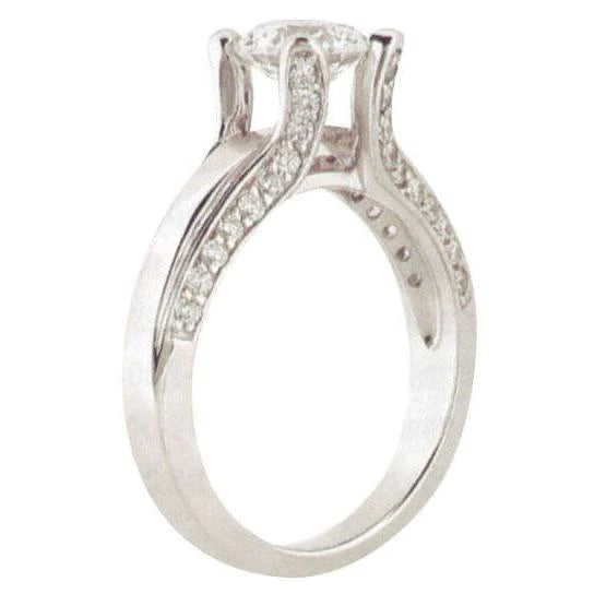 2.01 Carats Genuine Diamond Antique Look Ring