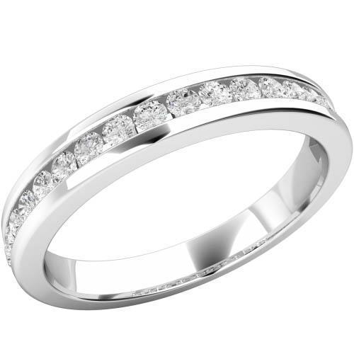 2.20 Ct Round Lab Grown Diamond Ladies Eternity Wedding Band White Gold 14K
