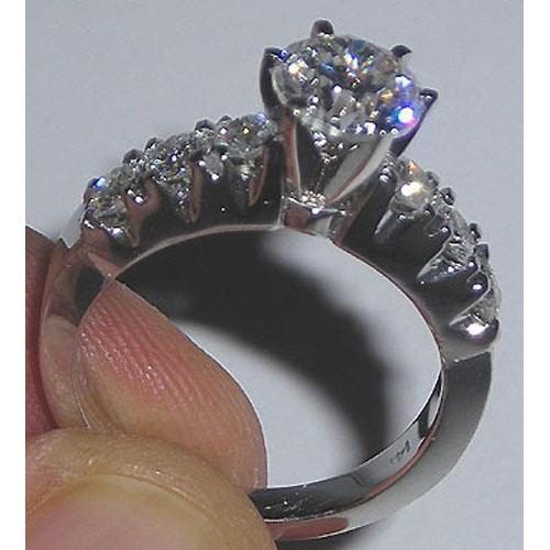 2.25 Ct  Natural Diamond White Gold Engagement 2.25 Ct  Natural Diamond White Gold