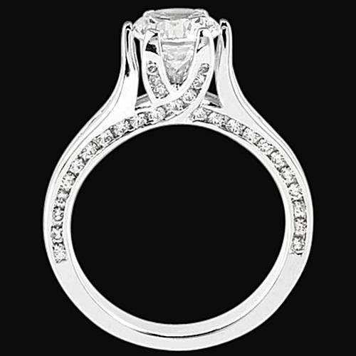 2.26 Carat Round Natural Diamond Engagement Ring Women Gold