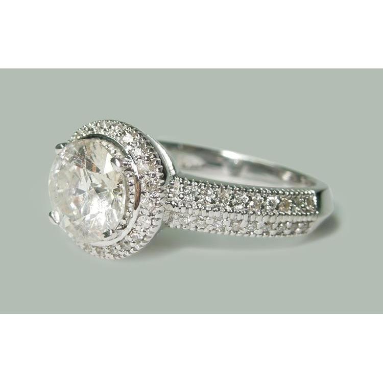 2.50 Ct Genuine Diamond Anniversary Ring Antique Style Jewelry New