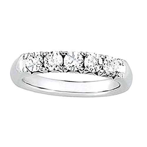 2.50 Carats White Gold 14K Lab Grown Diamond Engagement Band Prong Set
