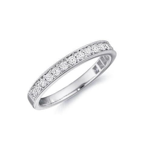 2.50 Ct Round Brilliant Cut Lab Grown Diamond Eternity Band 14K White Gold
