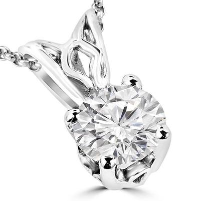 2.5 Ct Gorgeous Round Cut Real Diamond Solitaire Pendant