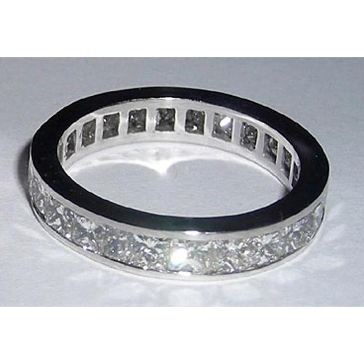 2.60 Carats Princess Cut Gorgeous Lab Grown Diamond Band New