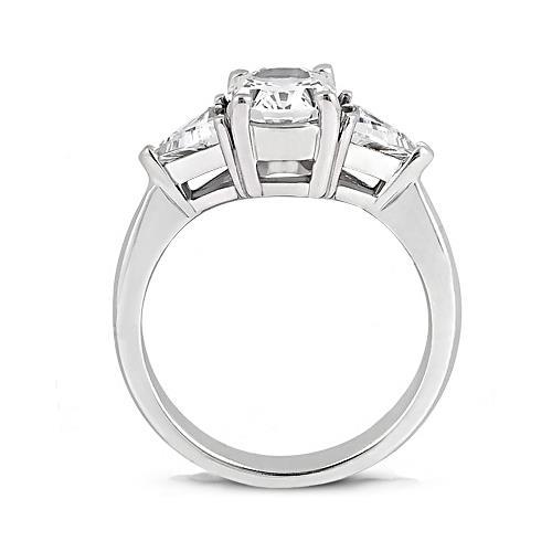 Big Natural Diamonds Engagement Ring Three Stone Jewelry New