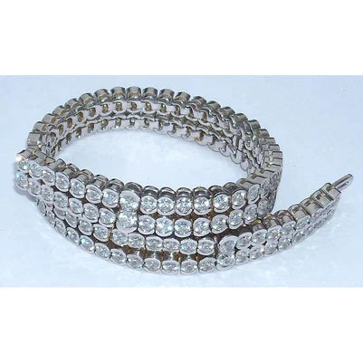 26 Carat 2 Row Lab Grown Diamonds Tennis Bracelet