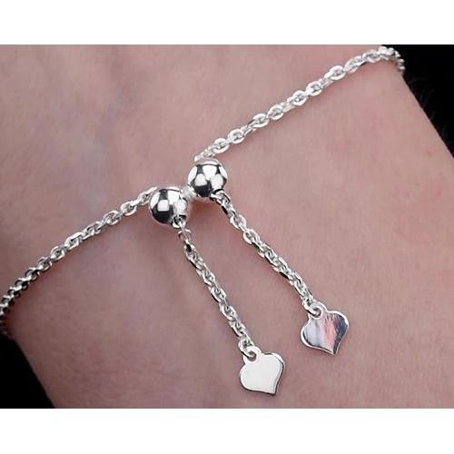 2 Carats Natural Diamond Bracelet Cross Women White Gold Jewelry
