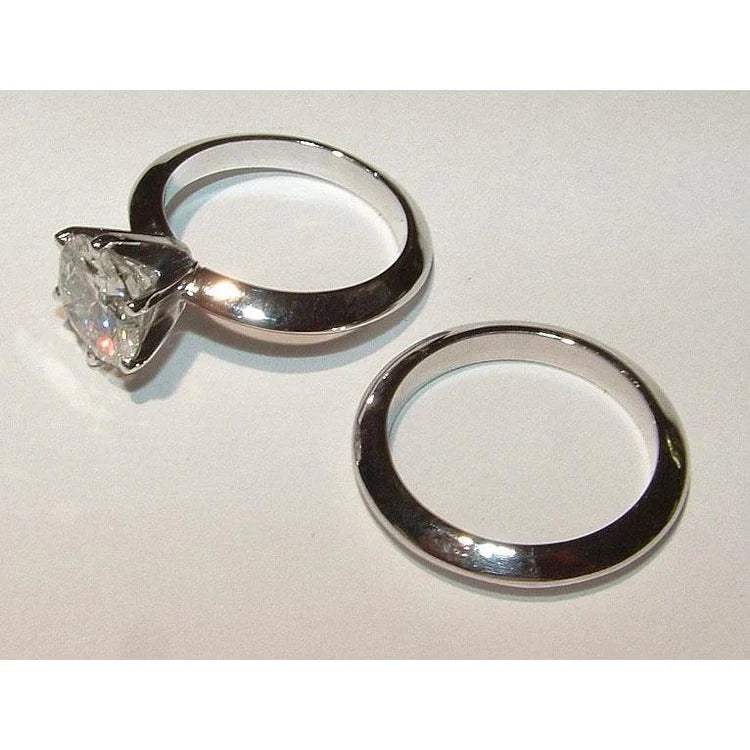 2 Ct. Round Genuine Diamond Solitaire Engagement Ring White Gold