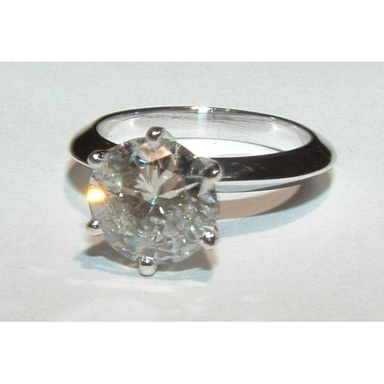 2 Ct. Round Genuine Diamond Solitaire Engagement Ring 14K