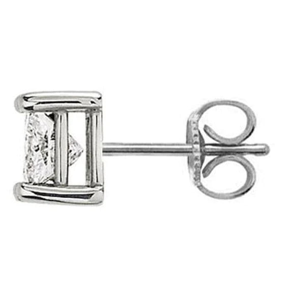 2 Ct. Single G VS1 Real Diamond Stud Men Earring Gold New