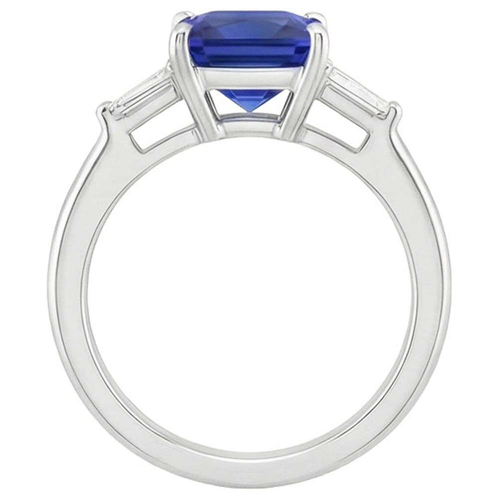 natural princess sapphire 5.50ct ring side angle