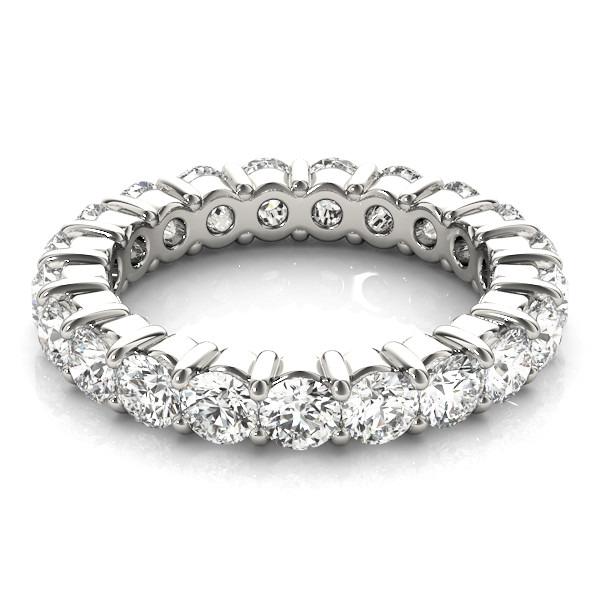 Diamond Eternity Band 0.15 ct 14K White Gold – side view