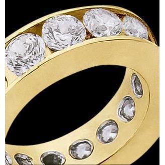 3.60 Carats Wedding Band Lab Grown Diamond Ring Eternity