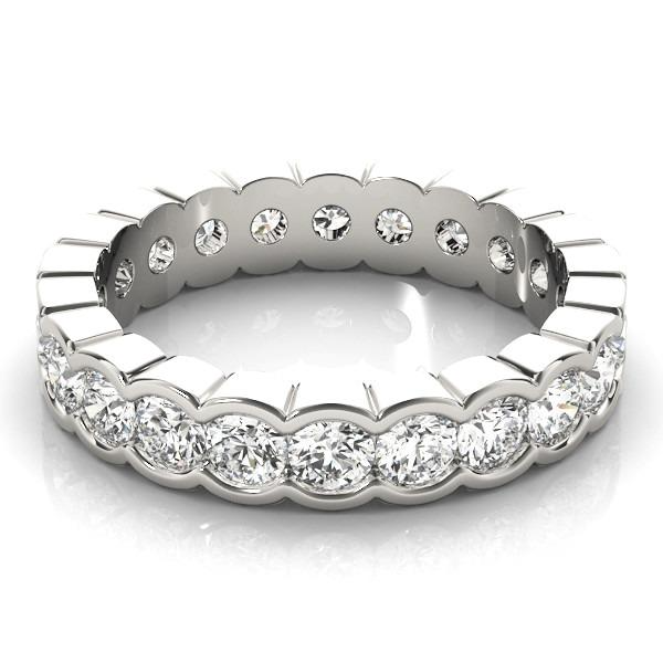 Brilliant Fine Diamond Eternity Band 3.6 ct – side view