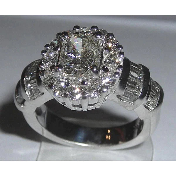 3 Carat Real Diamond Antique Looking Wedding Ring
