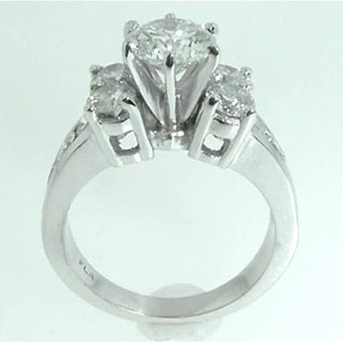 4.01 Ct. White Gold Real Diamond Ring Engagement