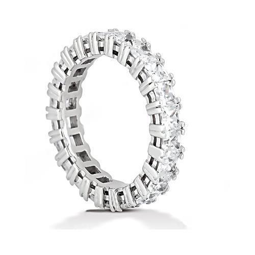 4.40 Carats Wedding Band Sparkling Lab Grown Diamond