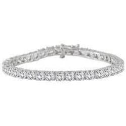 4.50 Ct Round Cut Real Diamond Tennis Bracelet Solid White Gold Jewelry